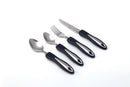 Cutlery Set Chic With Ergonomic Sort Rubber Handle