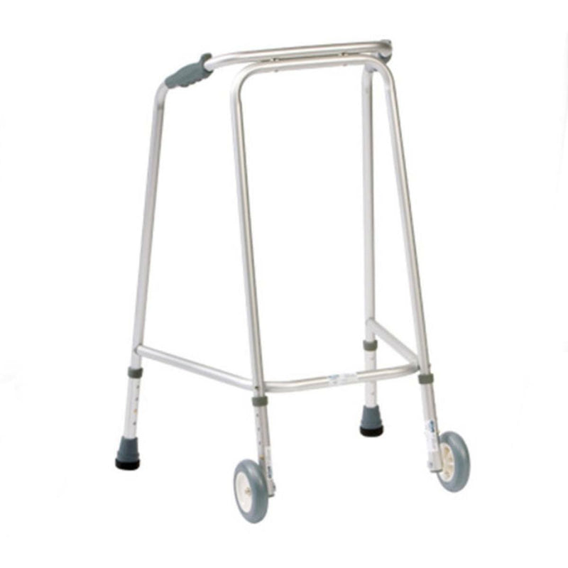 Adjustable Height Walking Frame With Wheels - Narrow