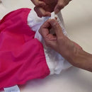 KES-VIR GIRLS HALTERNECK WITH LEG FRILL INCONTINENCE SWIMSUIT