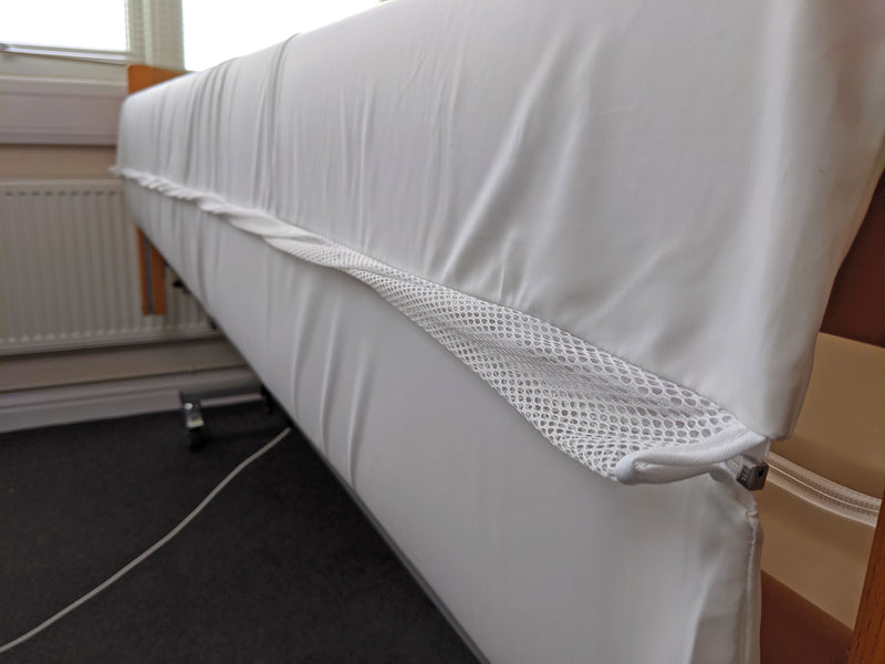 MRSA RESISTANT MESH FULL LENGTH BED RAIL PROTECTORS