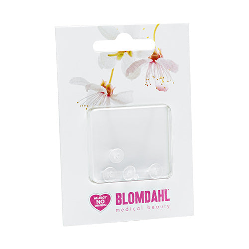 Skin friendly earring backs for medical plastic earrings