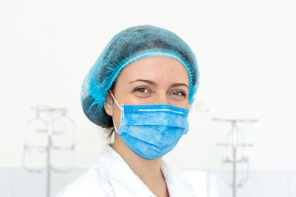 Hair Protector Cap | Mob Cap | Blue | PPE