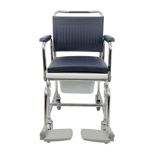 Deluxe Chrome Plated Commode Chair | Adjustable