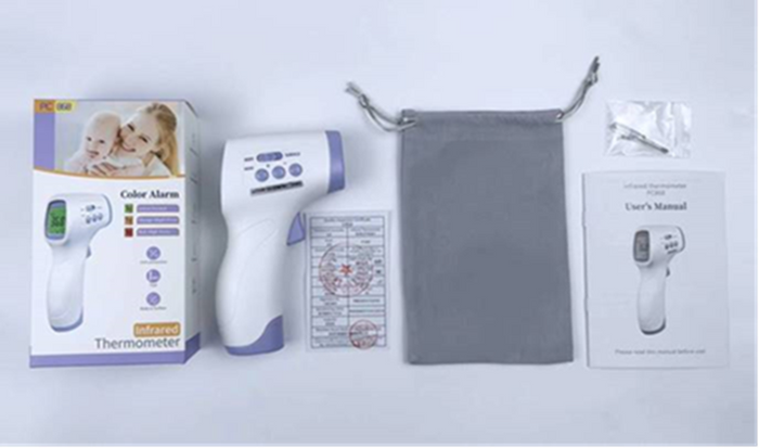 Digital Non-Contact Infrared Forehead Thermometer Gun With Display - Foto 3