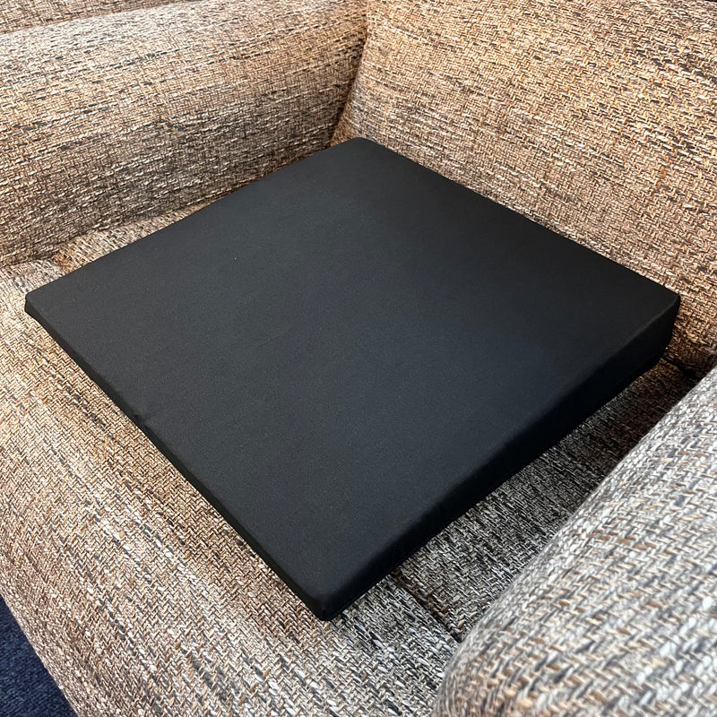 Foam Wedge Cushion 37X37X7cm Black