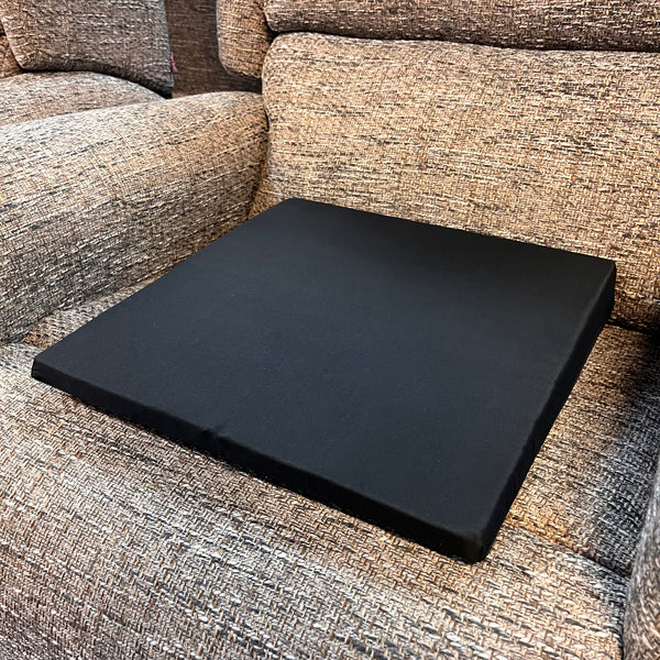 Foam Wedge Cushion 37X37X7cm Black