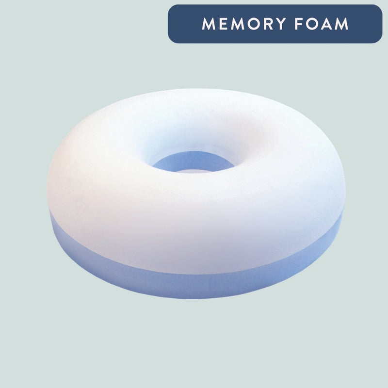Memory Foam Ring Cushion - Haemorrhoids - Post-natal pain - Hip bursitis
