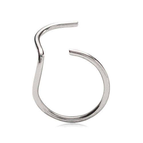 NATURAL TITANIUM Nose Ring 8 mm - Skin Friendly Nose Jewellery Ireland