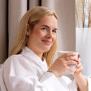 NATURAL TITANIUM Brilliance Moon 8 mm, Crystal - Skin Friendly Earrings Ireland