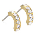 GOLDEN TITANIUM Pendant Brilliance Curved 10mm - Skin Friendly Earrings Ireland