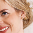 GOLDEN TITANIUM Pendant Brilliance Curved 15mm - Skin Friendly Earrings Ireland