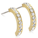 GOLDEN TITANIUM Pendant Brilliance Curved 15mm - Skin Friendly Earrings Ireland